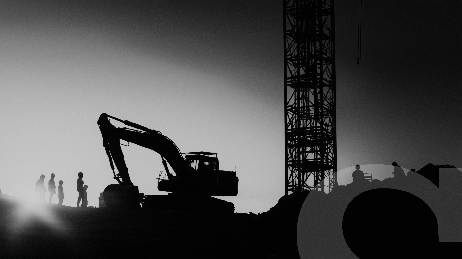 Maquinaria de construcción en acción